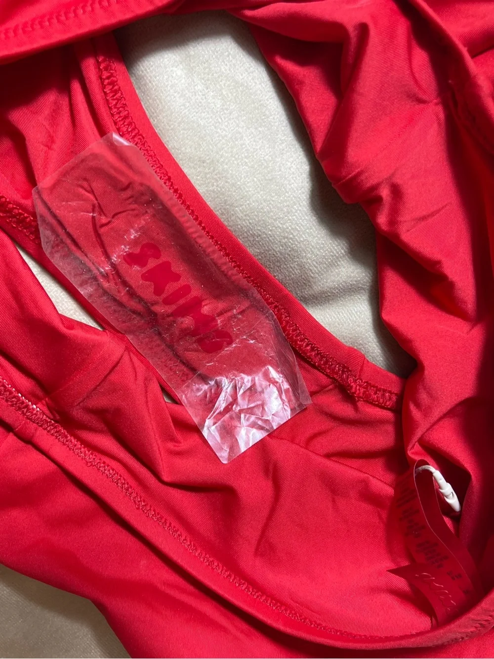 SKIMS Swim Full Brief Ruby Red Bikini Bottoms Small NWT